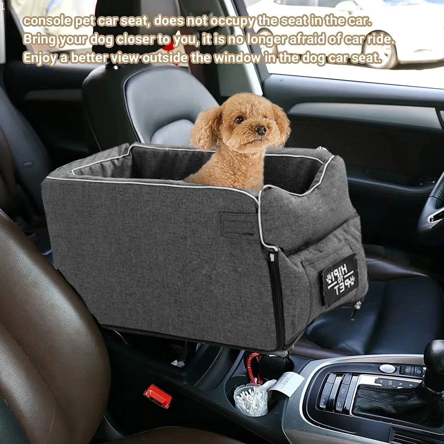 Portable Dogs Cats Car Seat Cat Dog Bed Central Control Handbag Travel Pets Safety Seat Pet Car Booster Seat Kennel Pet Supplies