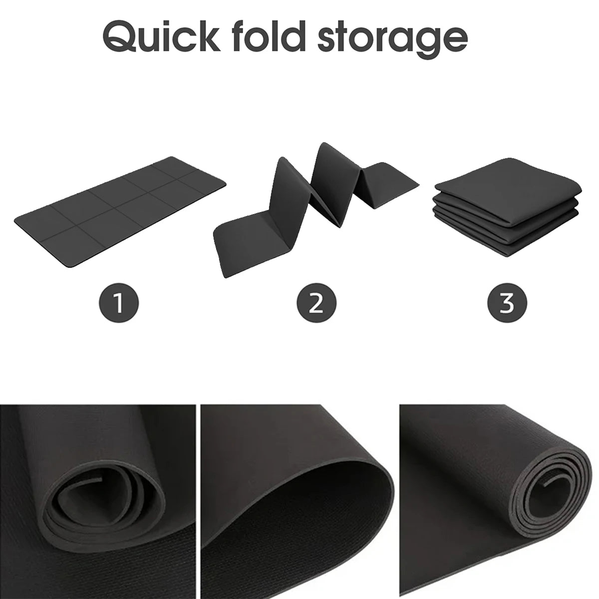 Yoga Mat Sports Fitness EVA Comfortable Foam 4mm Thick Yoga Mat Sports Yoga and Pilates Gymnastics Mat