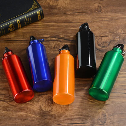 (12pcs) Camping Alloy Water Bottle 500ml Lightweight Single Wall Soft Camping Cycling Water Bottle