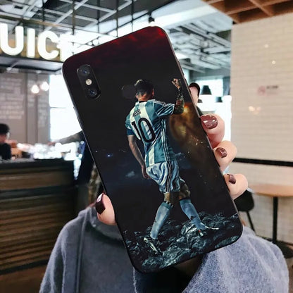 Football Superstar M-Messi 10 Print Phone Case For Xiaomi Mi 5X 8 9 10 11 12 lite pro 10T PocoX3pro PocoM3 Note 10 pro lite
