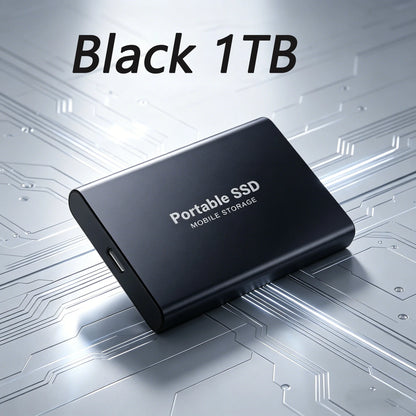 4TB Portable SSD Waterproof Shockproof for Desktop Computer Plug&Play High Speed External Solid State Drive Pro