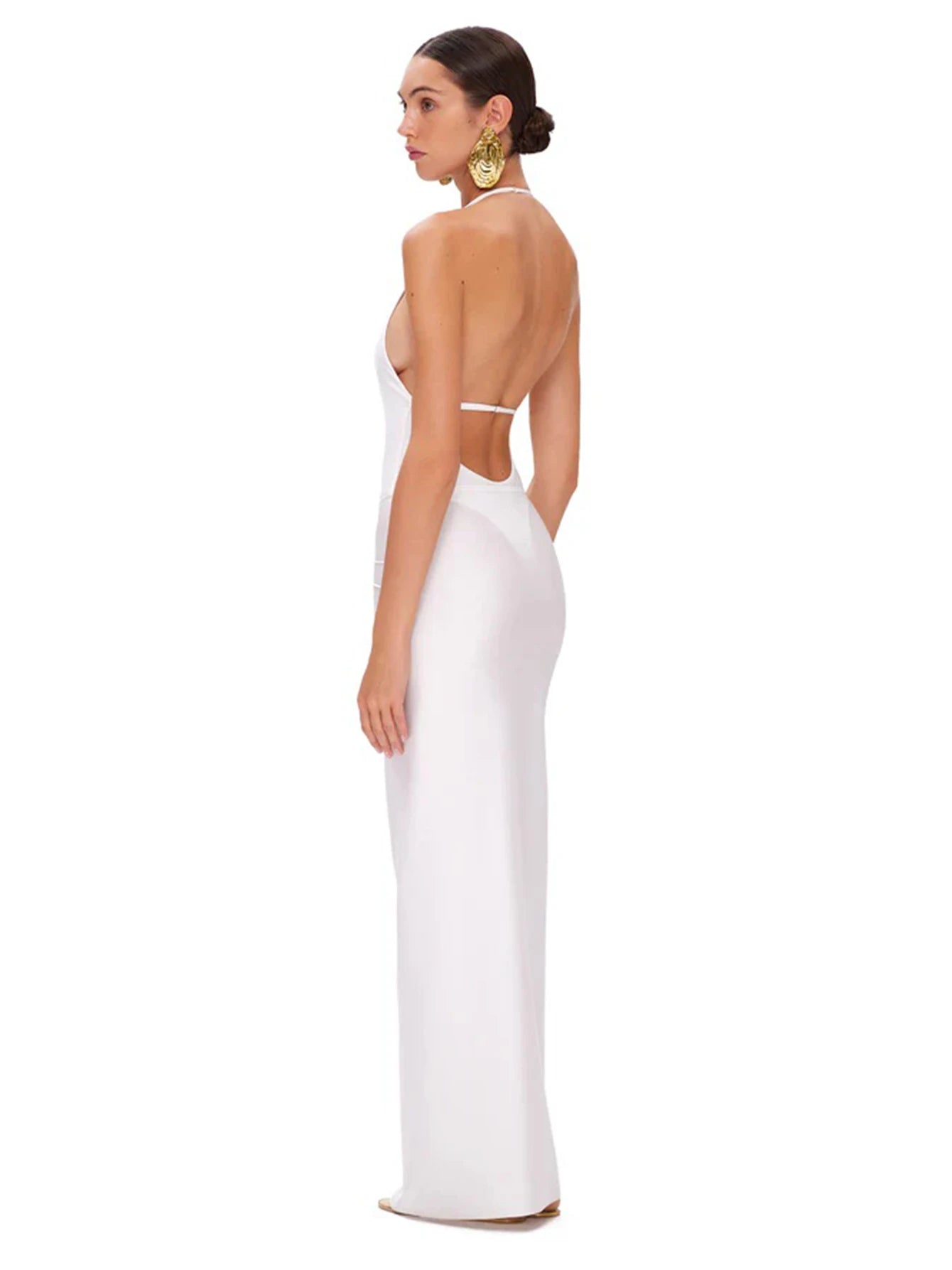Sexy Deep V Neck Swimsuit With Skirt Women 2 Pcs Suits 2025  High Leg Backless Swimwear Fashion Female Holiday Beachwear Outfits