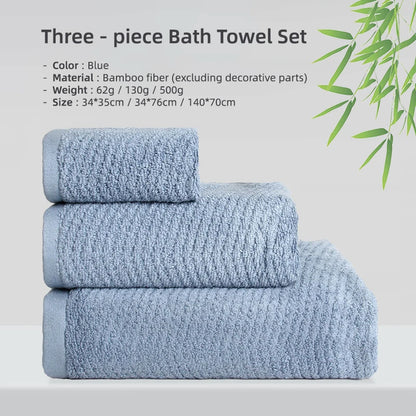 Bamboo Fiber Towels Sets Home Bath Towels for Adults Face Towel Thick Absorbent Luxury Bathroom Towels Hand Towels Quick Drying