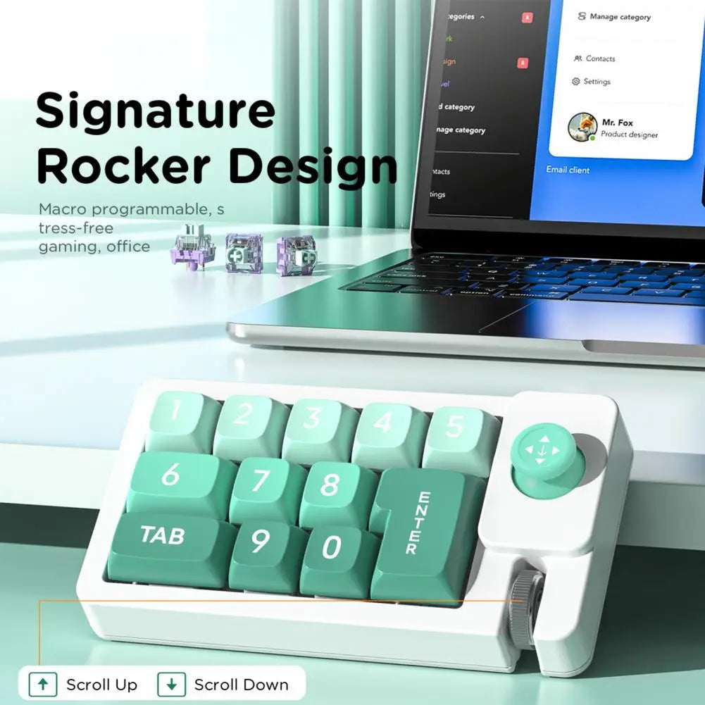 Dual Switch Gaming Keyboard Rgb Gaming Keyboard with Hot-swappable Mechanical Programmable Macros Joystick Ideal for Gamers