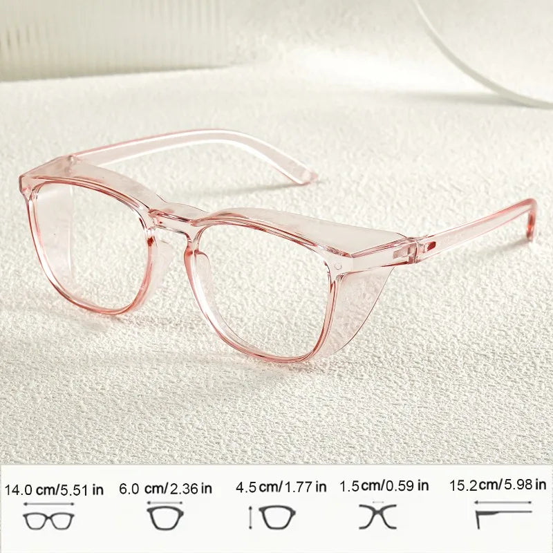 Protective Eyewear Anti Blue Light Anti Dust Fashion Comfortable Goggles Full Surround Safety Glasses with Side Shields Eye