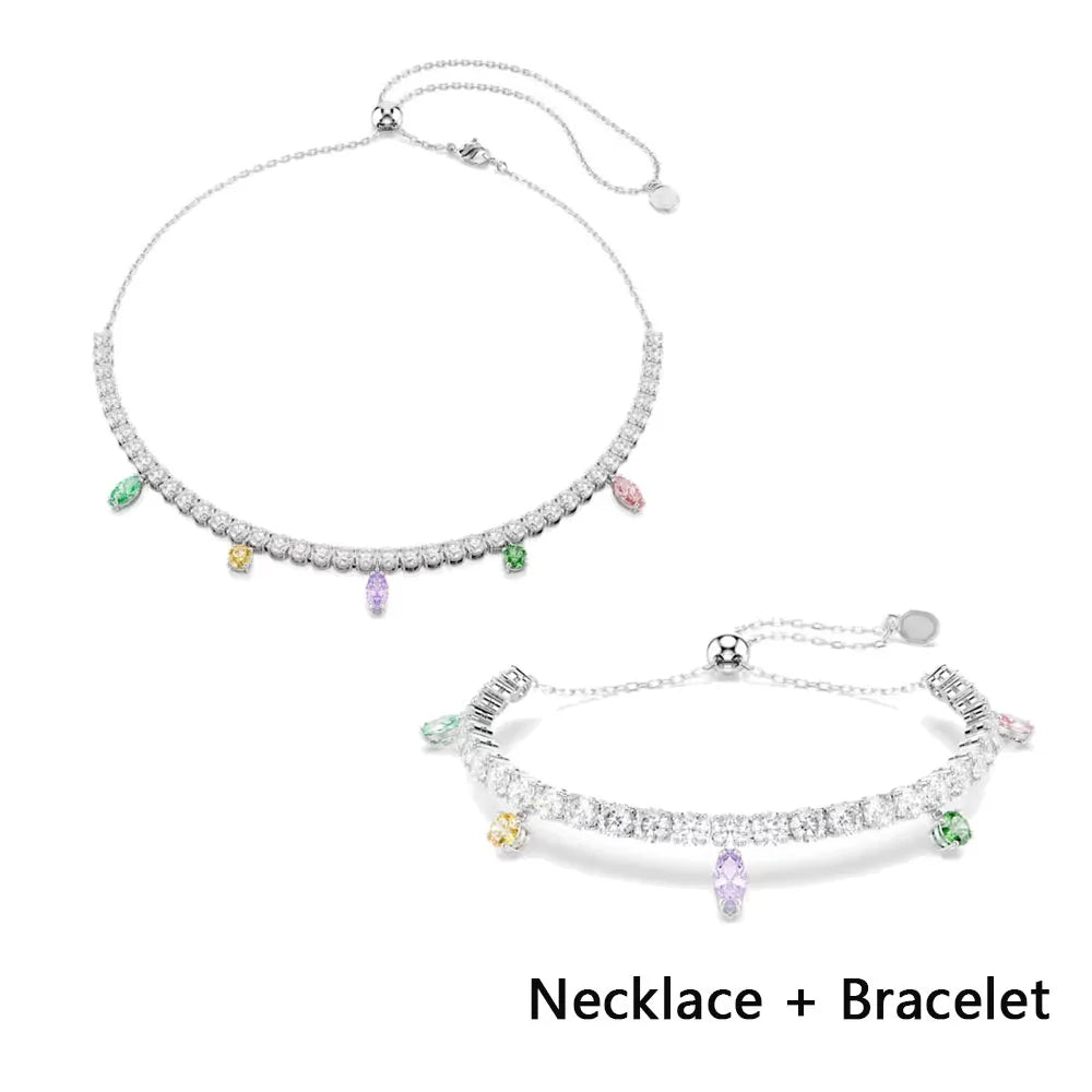 2026 High Quality Shiny Luxury Brand Fine Jewelry Sets Exquisite Fine Fashion Party Gifts for Women New Christmas Ornaments