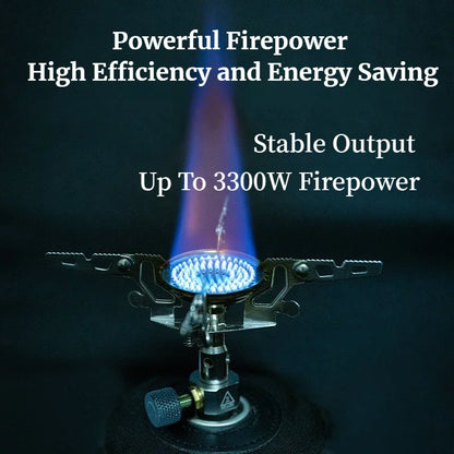 Mountainhiker Outdoor 3300W High Power Gas Stove Mini Camping Gas Burner Portable Picnic Hiking Cooking Stove Survival Furnace