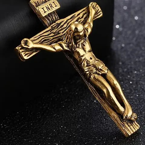 Christian Jesus Cross Necklace For Women Men Stainless Steel Chains Choker Religion Cross Pendants Jewelry Prayer Baptism Gifts