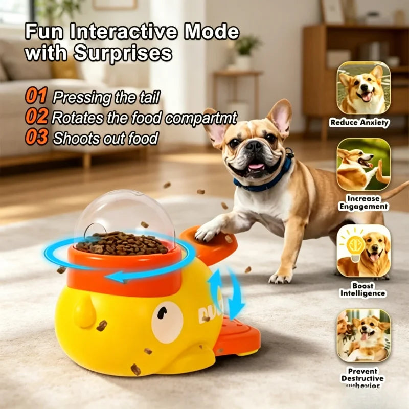 Little Yellow Duck Pet Leaking Device, Interactive Educational Training Toy, Puppy Leaking Feeder & Pet Supplies
