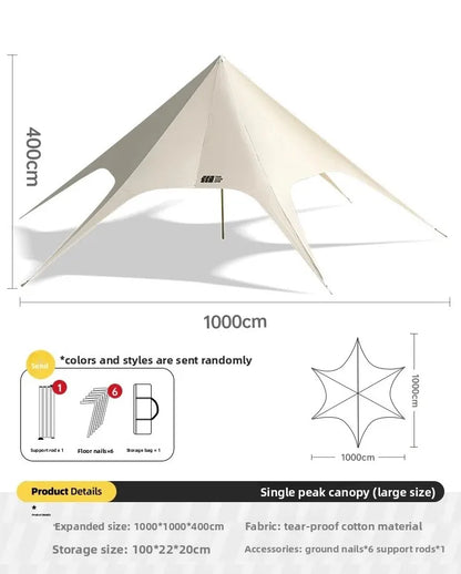 Tent, Large Outdoor Giant Camp, Rain and Sun Protection, Suitable for Outdoor Camping