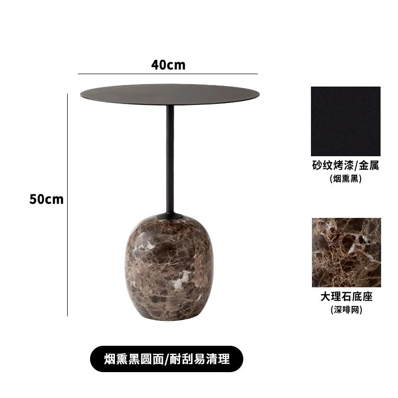 Luxury Coffee Table,Metal Marble Furniture,Home Living Room,TV Cabinet,Sofa,Side Circular Side Corner Tables