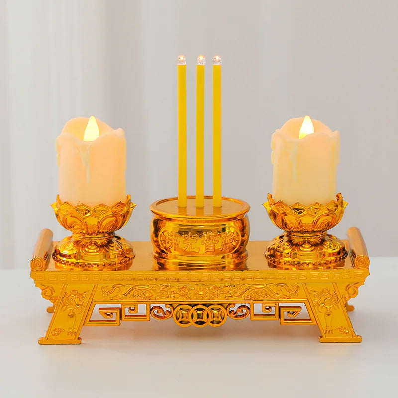LED Candle Lights, Prayer Candles For Temples And Buddhist Halls, Smokeless Swinging Wick Simulation Candles