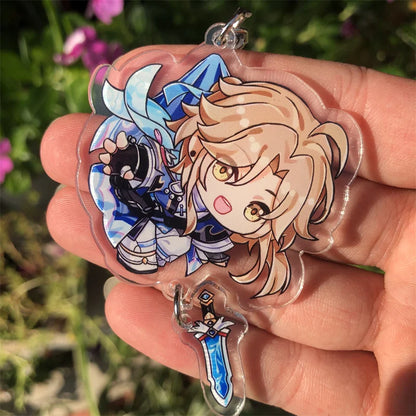 Honkai: Star Rail Kafka March 7th Dan Heng Clara Pom-Pom Cosplay COSTUME Keychain Accessories Key Chain Pendant Prop Xmas Gift