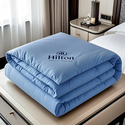 Hilton Five Star Hotel down Alternative Comforter Thick Warmth Spring Autumn Cotton Comforter Core Student Dormitory Quilt