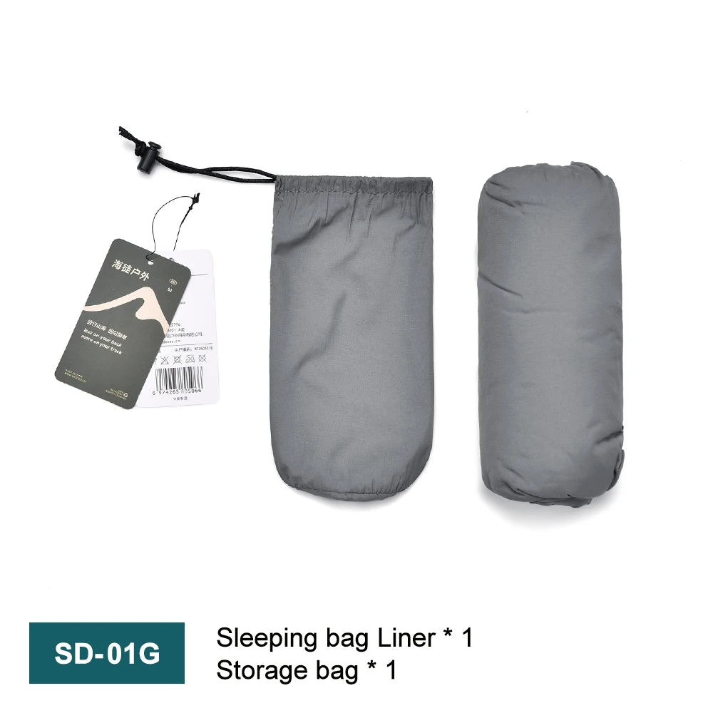 Widesea Camping Sleeping Bag Liner Ultralight Mummy Sleeping Bag Backpack Liner Single Person Travel  Sleeping Bag