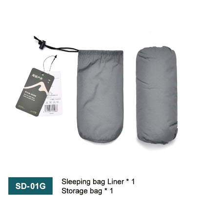 Widesea Camping Sleeping Bag Liner Ultralight Mummy Sleeping Bag Backpack Liner Single Person Travel  Sleeping Bag