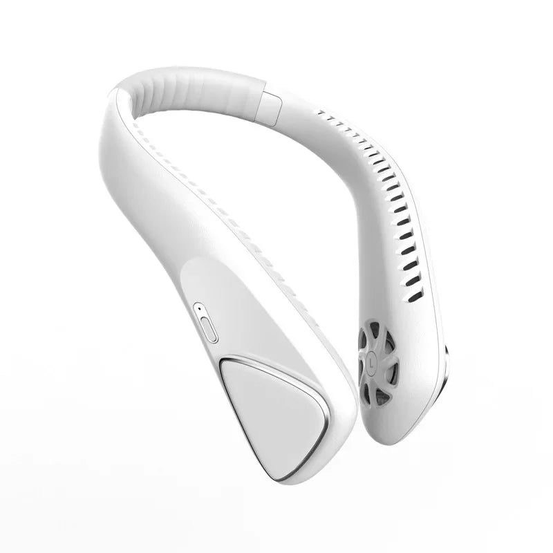 Portable Neck Fan Mini 4000MAH 3 Gears Battery Silent No Leaf High Wind Power USB Charging Small Lazy Person's Handheld Fan