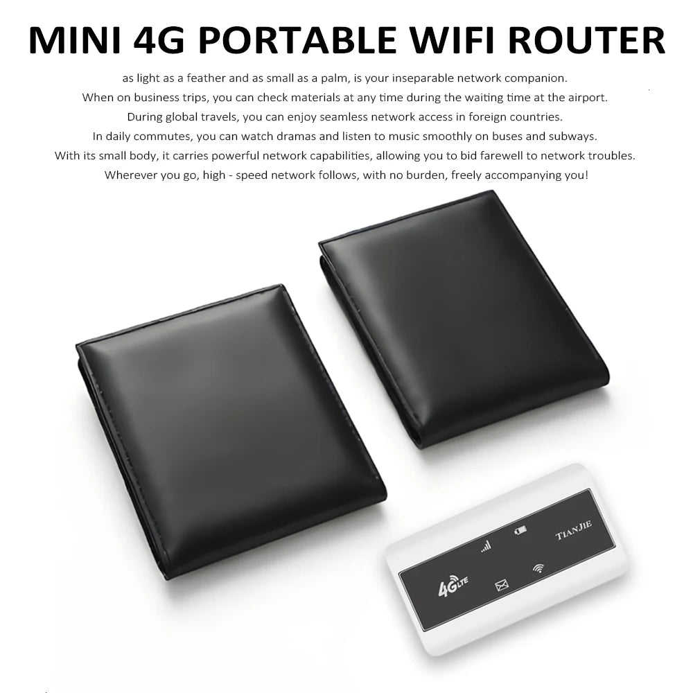 TIANJIE MF904 4G Mobile WiFi Router Mifi With Wifi Hotspot,2100mAh Battery Portable Router,150Mbps Support Global Band Business