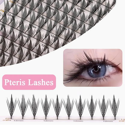 New Comic Eyelash Fan Anime Spire Individual Feather Shaped Eyelash Extensions Manga Elf Style Lashes Extensions Cosplay  Makeup
