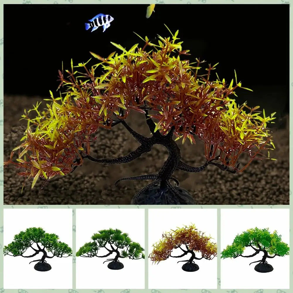 Plastic Artificial Pine Tree Underwater Plant Water Grass Simulated Plant Fish Tank Landscaping