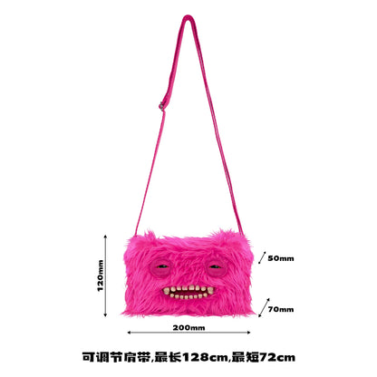 Fugglers Ugly Teeth Monster Bag Crossbody Cute Plush Wallet Plush Bag Fuggs Crossbody Bag with Shoulder Strap Animal Plushies