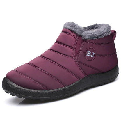 Waterproof Winter Boots for Women 2023 New Plush Snow Boots Women Ankle Boots Warm Black Couple Cotton Couples Platform Shoes