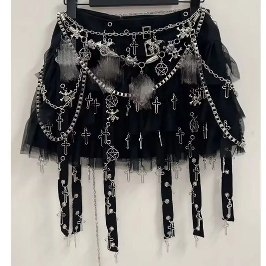 Gothic Short skirts harajuku  Short skirts gothic clothes y2k clothes y2k fashion