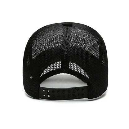 Men's Summer Mesh Breathable Baseball Cap Outdoor Quick Dry Golf Sport Fishing Visor Sun Hats Man Male Solid Color Snapback Caps