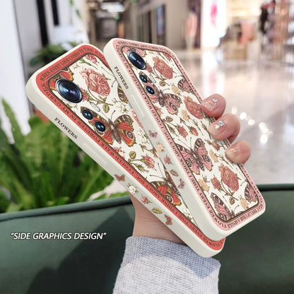 Classicism Flower Phone Case For Xiaomi Mi 17 15T 14T 14 13 13T 12 12T 11 Ultra lite 10 10S 11T 10T 9T Pro Lite Poco F5 5G Pro