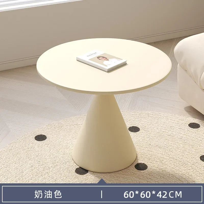 Round Coffee Table Home Living Room Side Table Small Sofa Sideboard Bedroom Hotel Corner Table Modern Living Room Decor