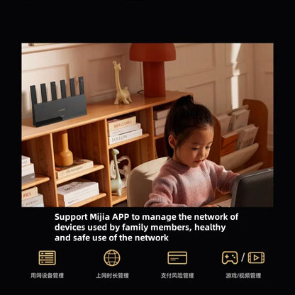 Xiaomi Router BE6500 Wi-Fi 7 4-Core 2.5G Ethernet Port lOT Intelligent Linkage Mesh Networking MLO Dual Bands Mijia APP Control