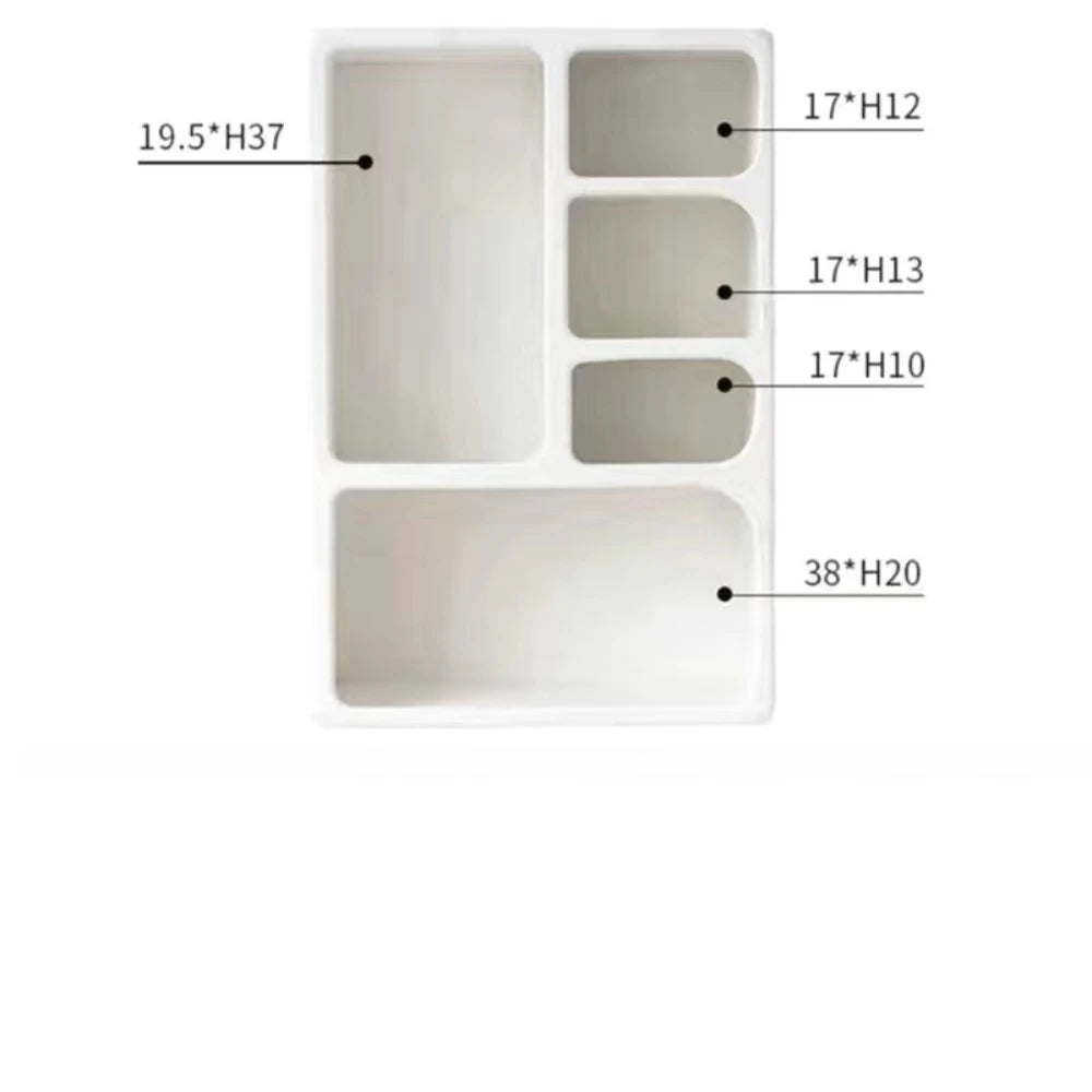 Cabinet French Style Cave Entrance Living Room Cream Multi Functional Hole Display Cabinet Art Ornament furnitur accessories