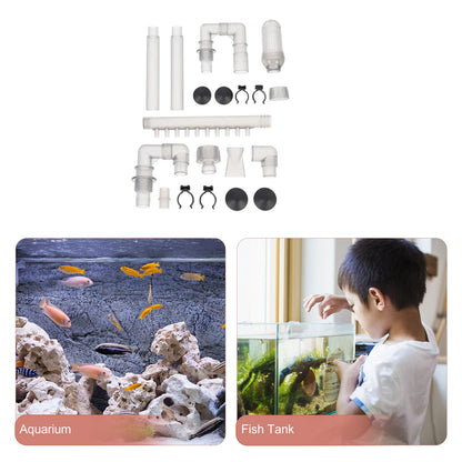 603B Fish Tank Water Pipe Accessories Inflow Outflow Tube Replacement Ceramic Plumbing Fittings Filter Bucket Hose Connector