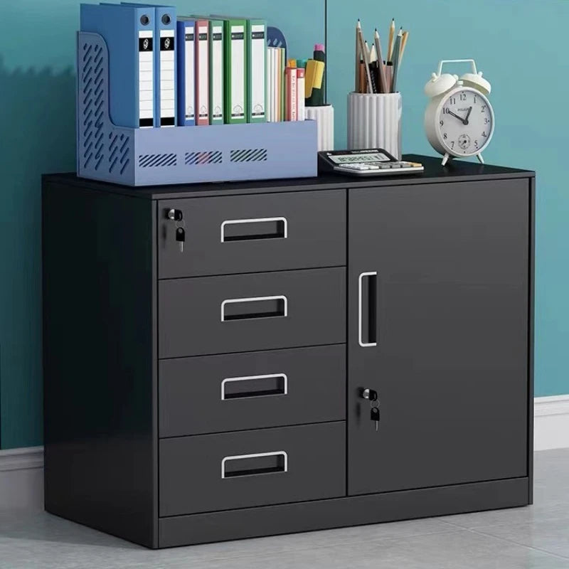 3/4/5 Drawer Office Filing Cabinet Lock Dividers Storage Filing Cabinets Living Room Organizer Cabinet Kitchen Home Furniture