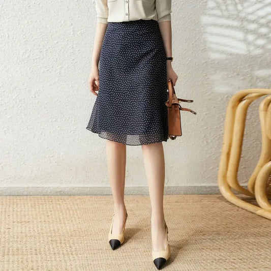 Female Skirts Chic and Elegant Women's Skirt To Knees Length A Line Harajuku New In Premium Korean Style Summer 2025 Trend Cheap