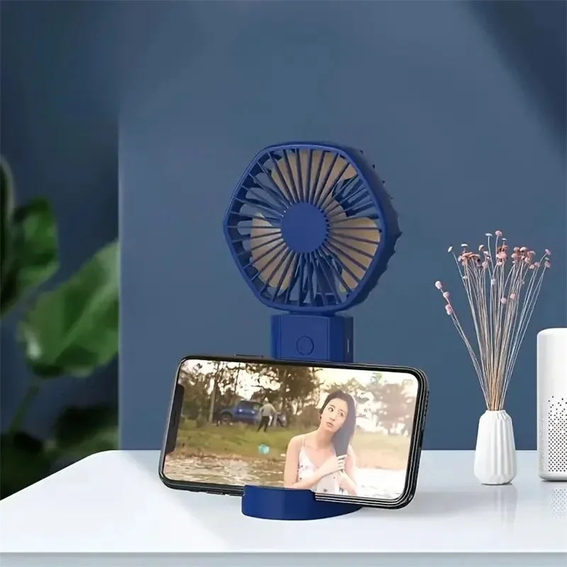 Portable Handheld Fan Small Fan With Three Speed USB Rechargeable Fan Suitable For Home Travel Uses