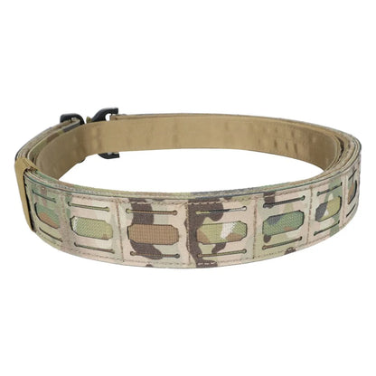 DRAGON EDGE Men's Tactical Duty Waist Belt Nylon Fabric Light Weight Belt with Quick Release Alloy Buckle
