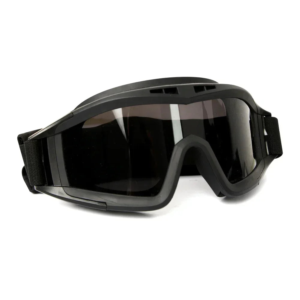 New Airsoft Tactical Goggles 3 Lens Windproof Dustproof Shooting Motocross Motorcycle Mountaineering Glasses CS Safe Protection