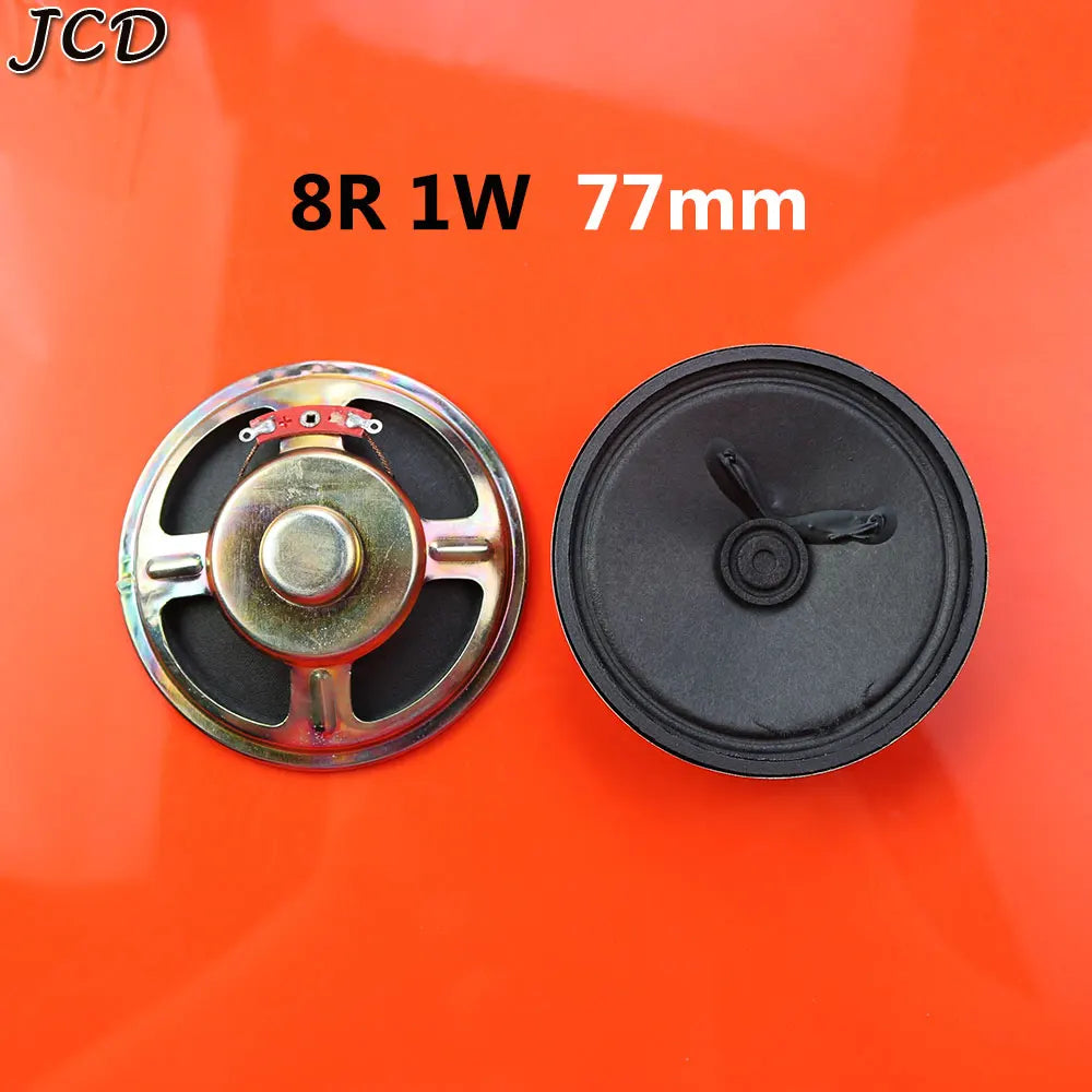 JCD 1Piece 8 ohm 8R 0.5W 1W 2W 3W 5W 0.5 1 2 3 5 watt LoudSpeaker  Diameter 50mm 57mm 66mm 77mm Speaker