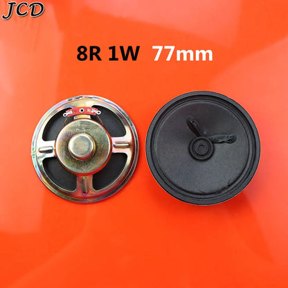 JCD 1Piece 8 ohm 8R 0.5W 1W 2W 3W 5W 0.5 1 2 3 5 watt LoudSpeaker  Diameter 50mm 57mm 66mm 77mm Speaker