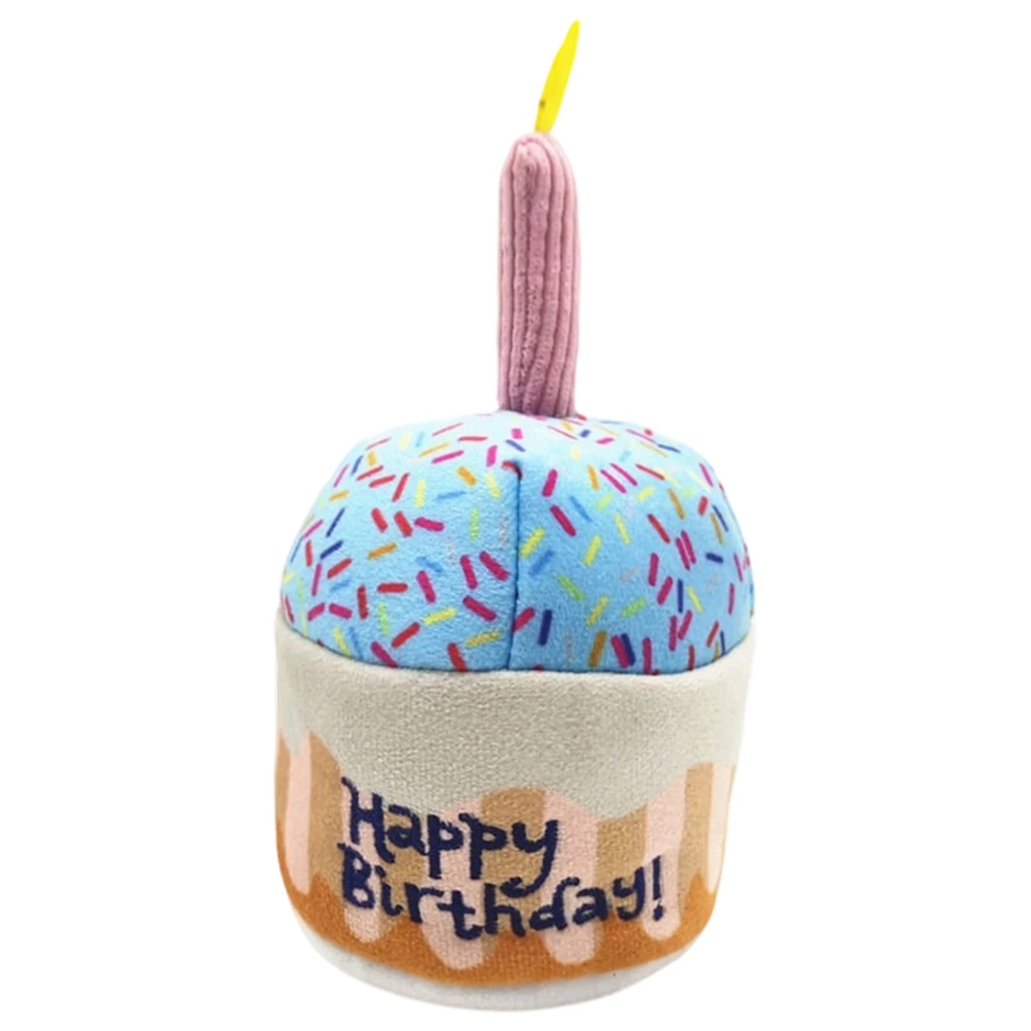 Pet Birthday Theme Stuffed Wear-resistant Chewing Toys Fancy Pet Gifts for Puppy Dog Pet Birthday Party Scene Layout Props
