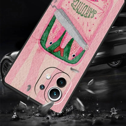 Phone Case Cover for Xiaomi Mi 17 15 14 13 12 11 Ultra 15T 14T 13T 12T 11T Pro Lite 5G Soft TPU Capas Funny Fish Sardines Laser