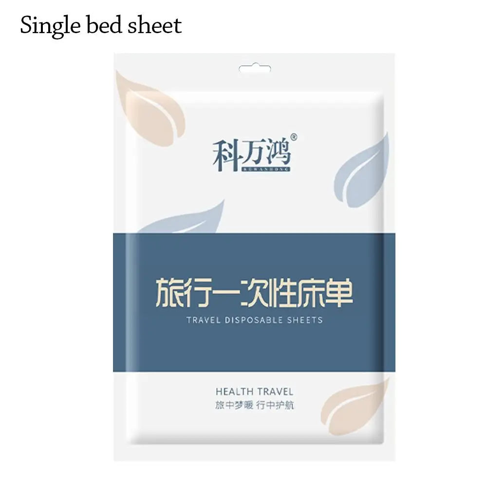 3 / 4-Piece Disposable Bed Sheet Dirty Proof Bedding Set Duvet Cover Pillowcase Thickened Non-Woven Isolation Sheets Travel