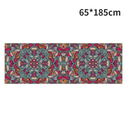 Hot Yoga Mat Towel 185*63cm Printed Yoga Towel Non Slip Fitness Workout Mat Cover for Pilates Gym Yoga Blankets
