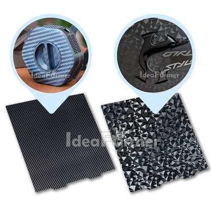 For Bambu Lab A1 Mini Build Plate Double Sided texture PEI smooth PEO PET Bed Spring Steel Sheet 184x184mm For Bambulab A1 Mini.