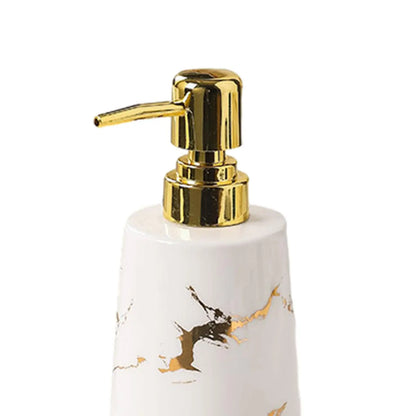 Soap Dispenser Stylish 500ml/17oz Sturdy Empty Ceramic Liquid Hand Soap Dispenser for Home Bathroom Hotel Laundry Countertop