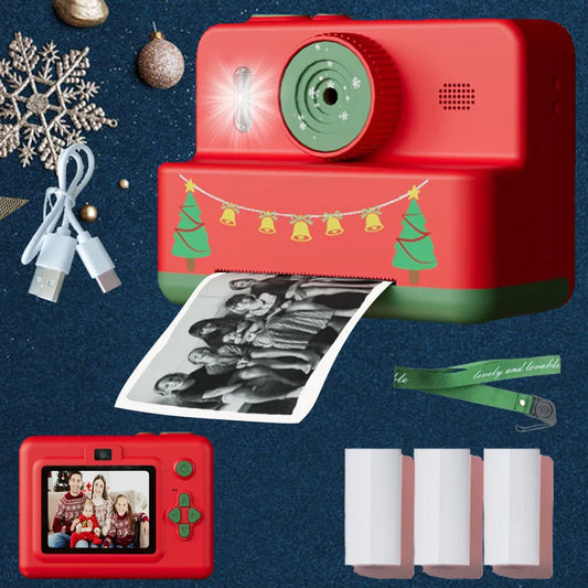 Digital Children Camera Photography Instant Print Photo Kids Video Recorder Mini Thermal Printer 1080P HD Video Christmas Gifts