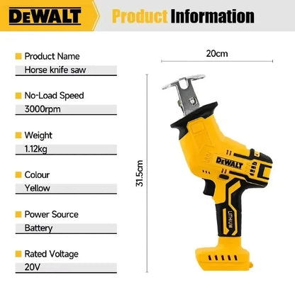 Dewalt 2800RPM Brushless Electric Reciprocating Saw, Multifunctional Metal Wood Pipe Cutting Saw Power ToolFor Dewalt battery.