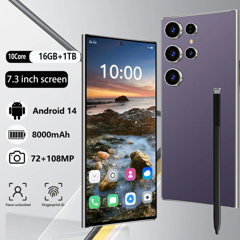 2026 New S26 Ultra Global Version original intelligent 5G dual card dual standby system 7.3-inch 8000mAh Battery Arrival