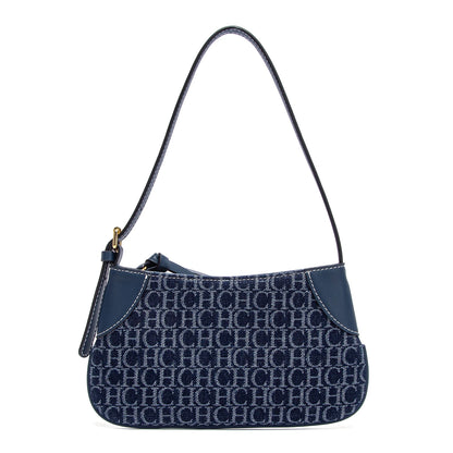 CHCH Women's Handbag 2025 Summer Cowboy Splicing Design Phone Bag Simple Commuter Underarm Bag Wallet